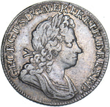 1723 SSC Shilling - George I British Silver Coin - Nice