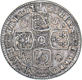1723 SSC Shilling - George I British Silver Coin - Nice
