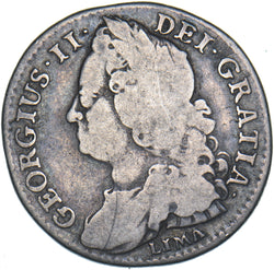 1745 LIMA Shilling - George II British Silver Coin