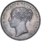 1852 Shilling - Victoria British Silver Coin - Very Nice