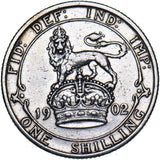 1902 Shilling - Edward VII British Silver Coin