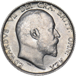 1910 Shilling - Edward VII British Silver Coin - Very Nice