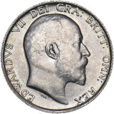 1910 Shilling - Edward VII British Silver Coin - Very Nice