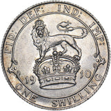 1910 Shilling - Edward VII British Silver Coin - Very Nice