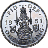 1951 Proof Scottish Shilling - George VI British  Coin - Superb