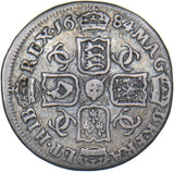 1684 Sixpence - Charles II British Silver Coin