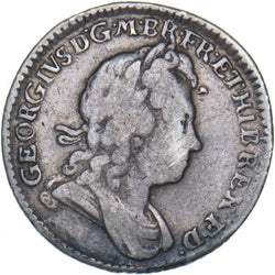 1723 SSC Sixpence - George I British Silver Coin