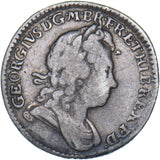1723 SSC Sixpence - George I British Silver Coin