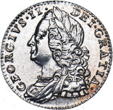 1757 Sixpence - George II British Silver Coin