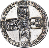 1757 Sixpence - George II British Silver Coin