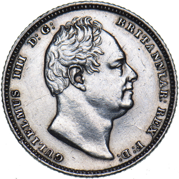 1835 Sixpence - William IV British Silver Coin - Very Nice