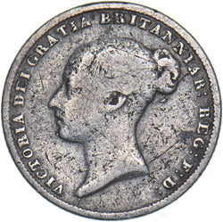 1845 Sixpence - Victoria British Silver Coin