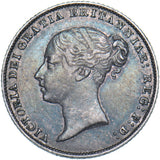 1864 Sixpence (Die no. 33) - Victoria British Silver Coin - Nice