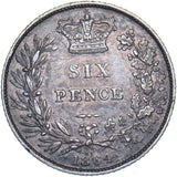 1864 Sixpence (Die no. 33) - Victoria British Silver Coin - Nice