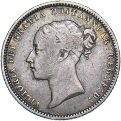 1869 Sixpence (Die no. 13) - Victoria British Silver Coin
