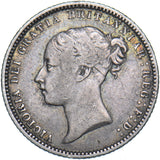 1869 Sixpence (Die no. 13) - Victoria British Silver Coin