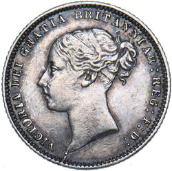 1873 Sixpence (Die no. 60.) - Victoria British Silver Coin - Nice