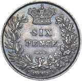 1873 Sixpence (Die no. 60.) - Victoria British Silver Coin - Nice