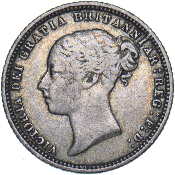 1873 Sixpence (Die no. 32) - Victoria British Silver Coin