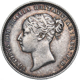 1873 Sixpence (Die no. 39) - Victoria British Silver Coin - Nice