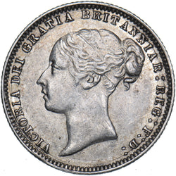1877 Sixpence (Die no. 23) - Victoria British Silver Coin - Nice