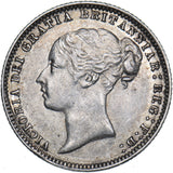 1877 Sixpence (Die no. 23) - Victoria British Silver Coin - Nice