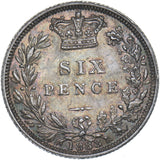 1883 Sixpence - Victoria British Silver Coin - Very Nice