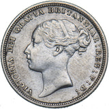 1883 Sixpence - Victoria British Silver Coin - Nice