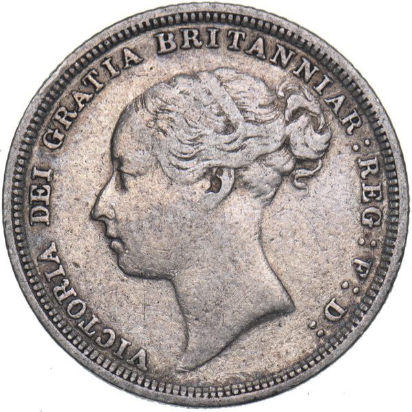 1883 Sixpence - Victoria British Silver Coin - Nice