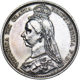 1887 Sixpence - Victoria British Silver Coin