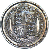 1887 Sixpence (R Over I) - Victoria British Silver Coin