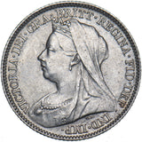1898 Sixpence - Victoria British Silver Coin - Very Nice