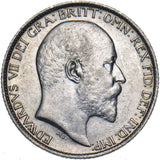1907 Sixpence - Edward VII British Silver Coin - Very Nice