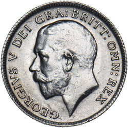1911 Sixpence - George V British Silver Coin - Very Nice