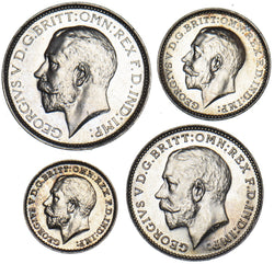 1926 Maundy Set - George V British Silver Coins - Superb