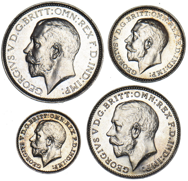 1926 Maundy Set - George V British Silver Coins - Superb
