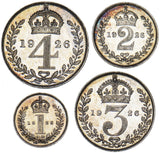 1926 Maundy Set - George V British Silver Coins - Superb