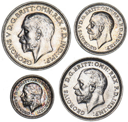 1932 Maundy Set - George V British Silver Coins - Superb