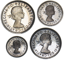 1972 Maundy Set - Elizabeth II British Silver Coins - Superb