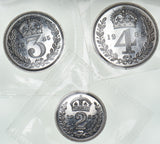 1985 Part Maundy Set - Elizabeth II British Silver Coins - Superb