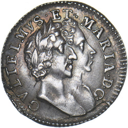1689 Maundy Fourpence - William & Mary British Silver Coin - Very Nice