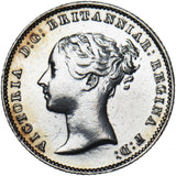 1842 Groat (Fourpence) - Victoria British Silver Coin - Nice
