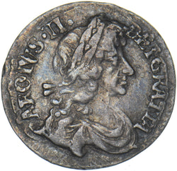 1679 Threepence - Charles II British Silver Coin - Nice