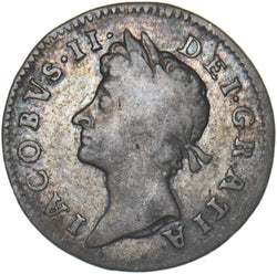 1687 Threepence - James II British Silver Coin