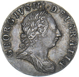 1772 Threepence - George III British Silver Coin - Very Nice
