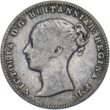 1858 Threepence - Victoria British Silver Coin