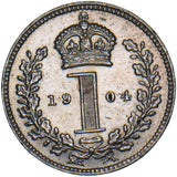 1904 Maundy Penny - Edward VII British Silver Coin - Very Nice