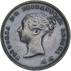 1839 Half Farthing - Victoria British Copper Coin - Very Nice