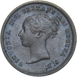 1844 Half Farthing - Victoria British Copper Coin - Very Nice