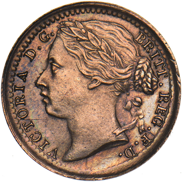 1885 Third Farthing - Victoria British Bronze Coin